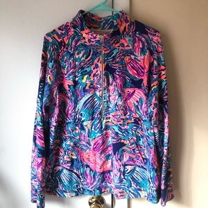 Lilly Pulitzer half zip sweater
